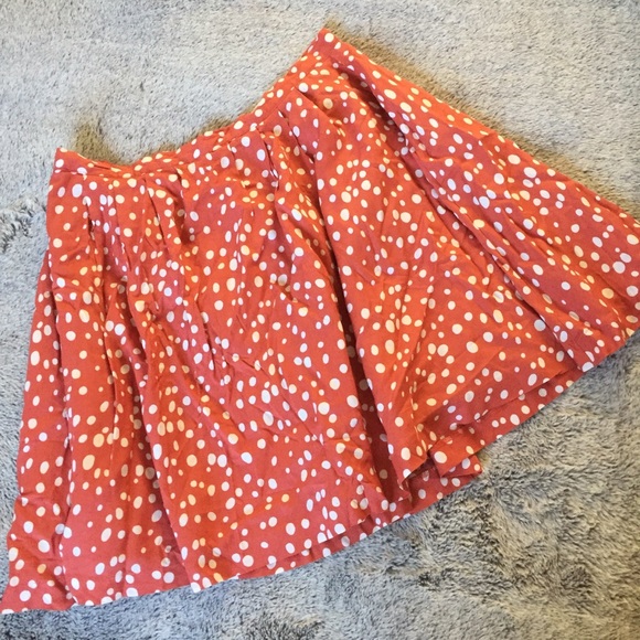 NOT FOR SALE! DONT BUYPink/White Polka Dot Forever 21 Skater Skirt Sz M - Picture 2 of 8
